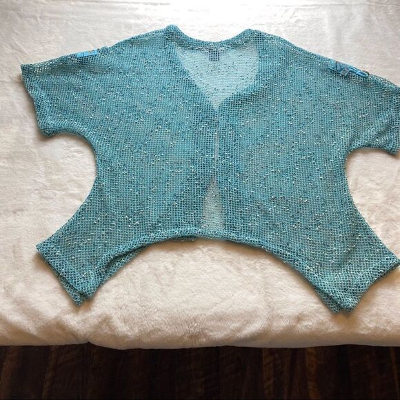 Kaktus Open Knit 2 Button Front Cardigan/Cover Size Large - Picture 2 of 10
